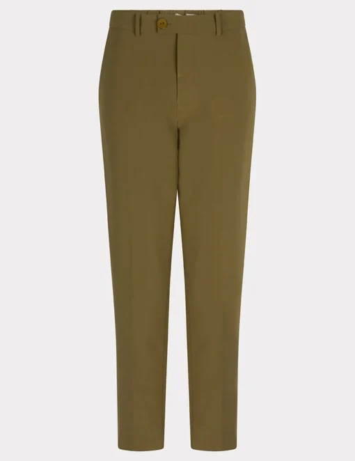Esqualo pantalons F24.10548 Groen Fashion