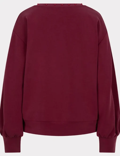Esqualo v-hals trui F24.05512 Rood Clearance