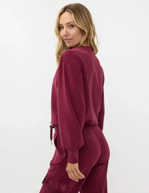 Esqualo v-hals trui F24.05512 Rood Clearance