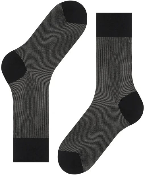 FALKE sokken 13141 Zwart / Wit Sale