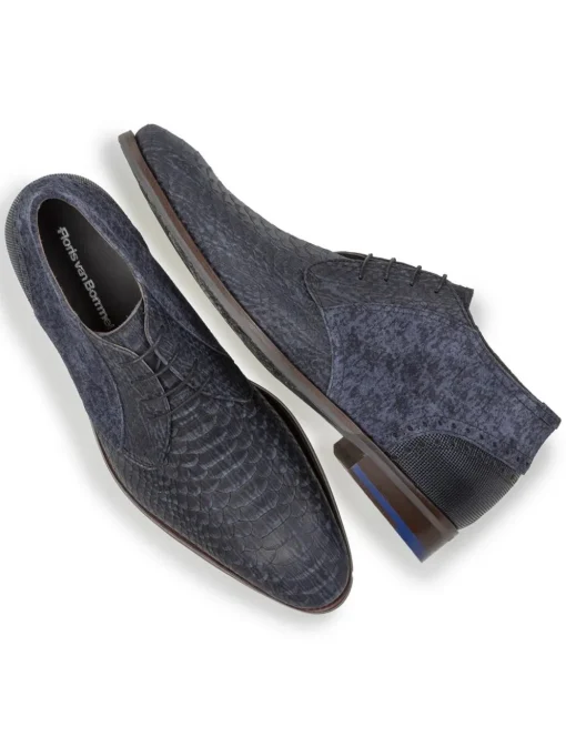Floris van Bommel veterschoen SFM-50090 Donker Blauw Outlet