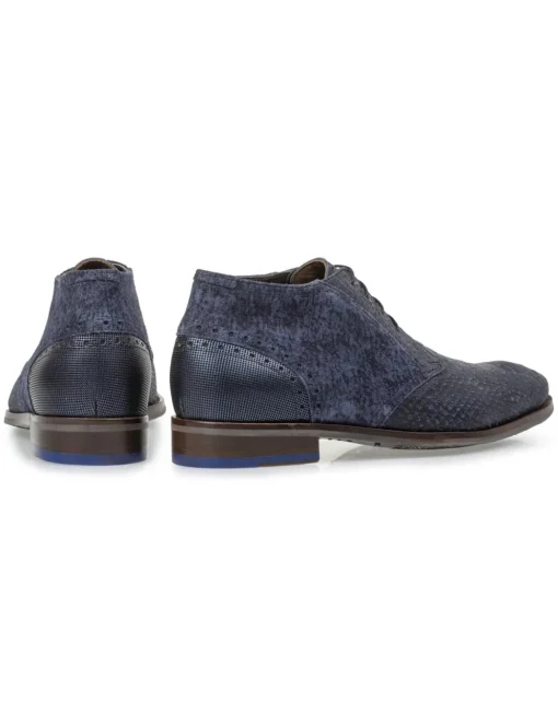 Floris van Bommel veterschoen SFM-50090 Donker Blauw Outlet