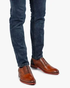 Floris van Bommel veterschoen G1/2 19062 Donker Bruin Hot