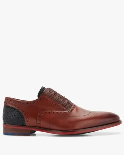 Floris van Bommel veterschoen G1/2 19062 Donker Bruin Hot