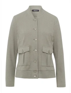 Frank Walder gebreid vest 203001 Groen Best