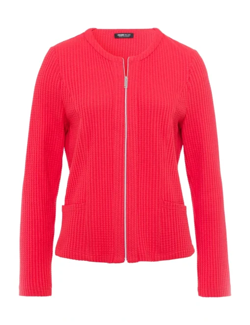 Frank Walder gebreid vest 715001 Rood Best