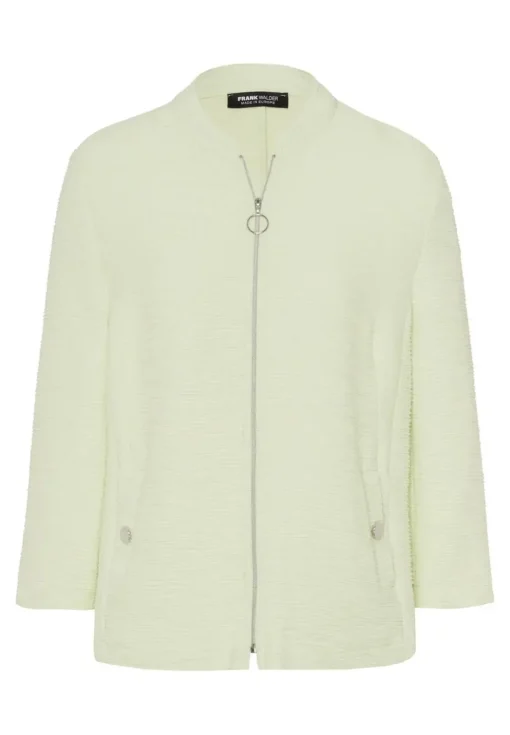 Frank Walder gebreid vest 713312 Groen Online