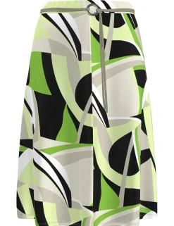 Frank Walder midi rok 601205 Groen Sale