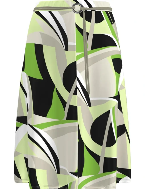 Frank Walder midi rok 601205 Groen Sale