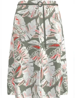 Frank Walder midi rok 601205 Rood Hot