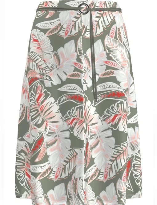 Frank Walder midi rok 601205 Rood Hot