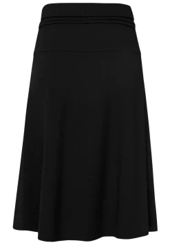 Frank Walder midi rok 724201 Zwart Fashion