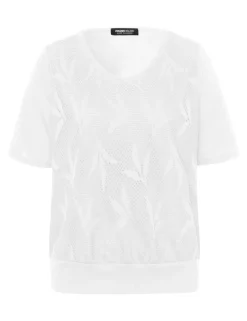 Frank Walder t-shirts 303401 Ecru Fashion