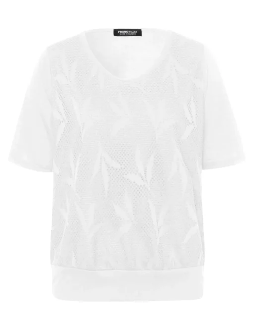 Frank Walder t-shirts 303401 Ecru Fashion