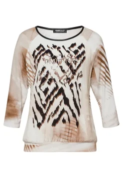 Frank Walder t-shirts 208422 Licht Bruin Sale