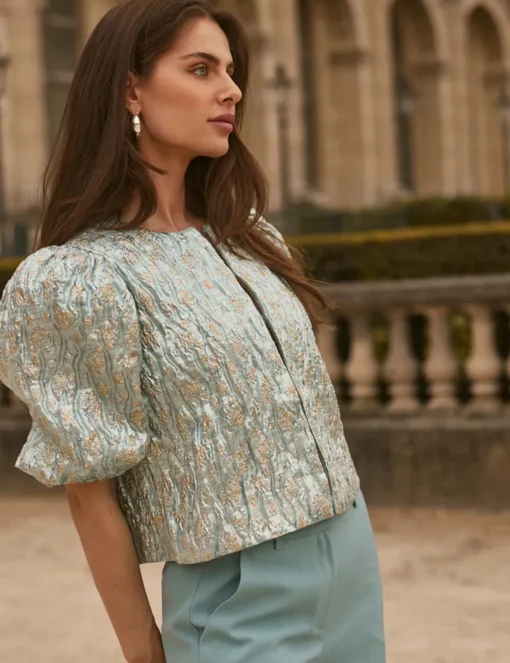 Freebird blazer Lida F-Wv-Jacq-Be Licht Groen Discount