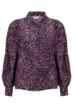 Freebird blouse Benda Wv-Vis-AOP- Lila Discount