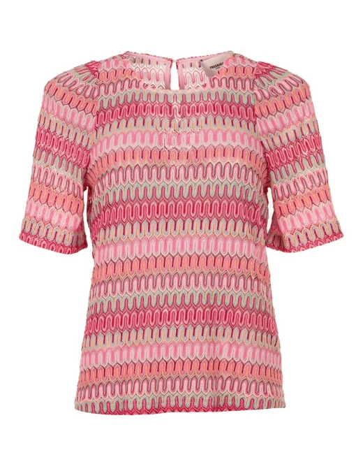 Freebird blouse Bjork Ss Jer-Croc Bordeaux Outlet