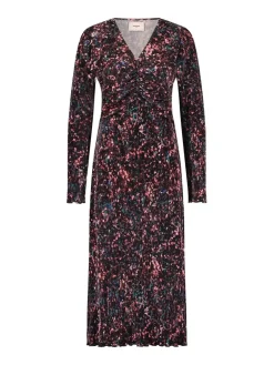Freebird jurk Giselle Ls Jer-Pl Rood Fashion