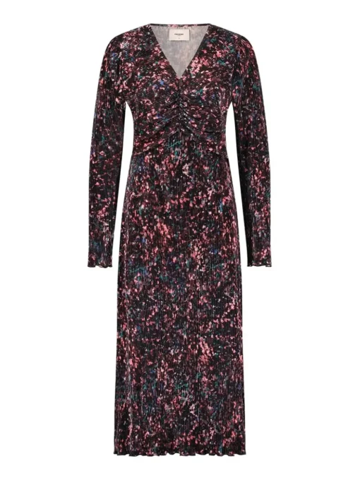 Freebird jurk Giselle Ls Jer-Pl Rood Fashion