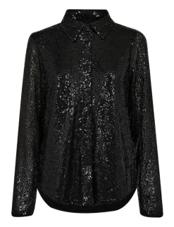 Freequent blouse 203235-BASAL-SHIR Zwart Fashion
