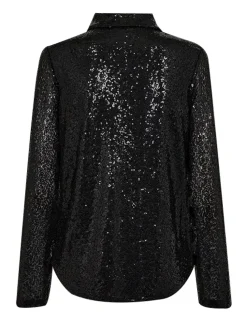 Freequent blouse 203235-BASAL-SHIR Zwart Fashion
