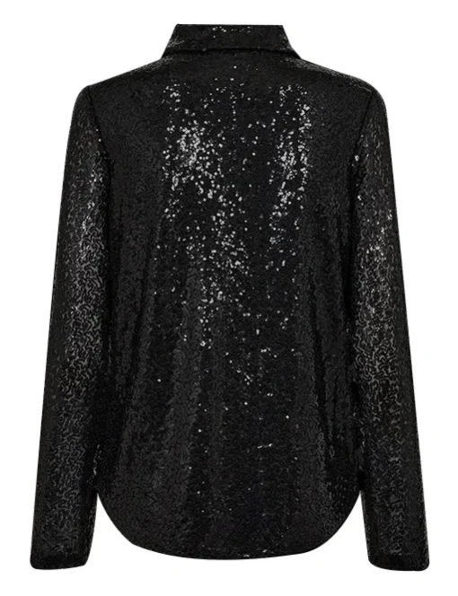 Freequent blouse 203235-BASAL-SHIR Zwart Fashion