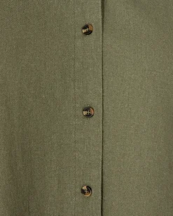 Freequent blouse 127109-LAVA-SH-SS Olijf groen Online