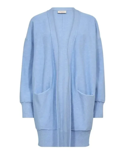 Freequent gebreid vest 121951-CLAURA-L-C Licht Blauw Online
