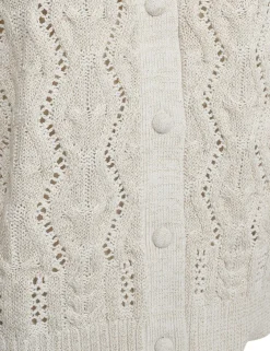 Freequent gebreid vest 206074-LIMBO WA Beige Online