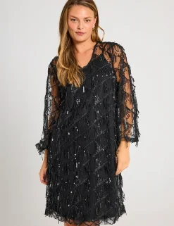 Freequent jurk 205283-GLINS-DRES Zwart New