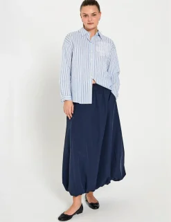 Freequent maxi rok 205742-MINDY-SK Donker Blauw Outlet
