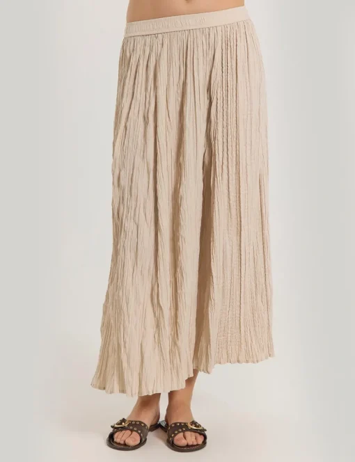 Freequent midi rok 205898-NELLO SK Beige Outlet