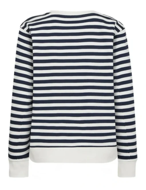 Freequent sweater 05476-FIFI-PULL Wit/Blauw Online