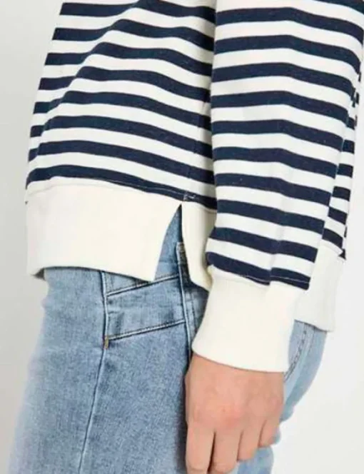 Freequent sweater 05476-FIFI-PULL Wit/Blauw Online