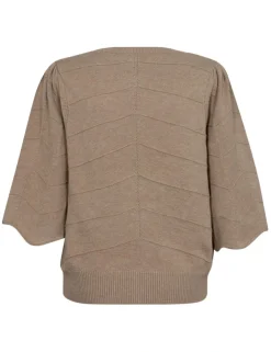 Freequent trui 202294-CLAURA-PUL Taupe Best