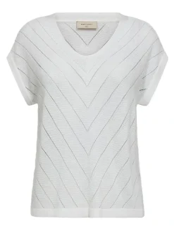 Freequent t-shirts 206109-ELINA PU Wit Outlet