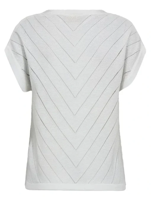 Freequent t-shirts 206109-ELINA PU Wit Outlet