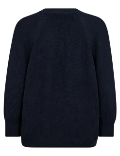 Freequent v-hals trui 205791-DOLO-PU Donker Blauw Discount