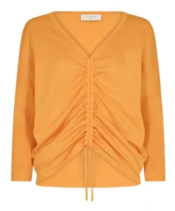 Freequent v-hals trui 23-JONE-PU-201531 Oranje Hot