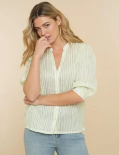 Geisha blouse 43102-31 Groen Sale