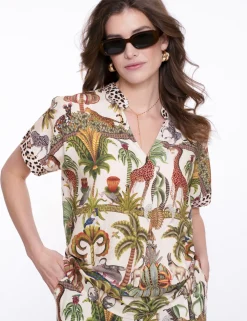 Geisha blouse 53381-70 Groen Online