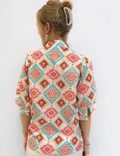 Geisha blouse 53312-70 Roze Best