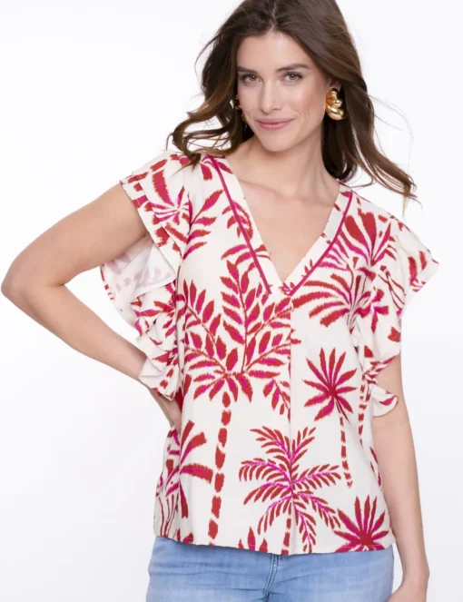 Geisha blouse 53442-20 Geel Clearance