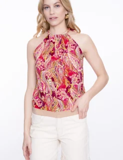 Geisha blouse 53330-40 Wijnrood Hot