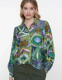Geisha blouse 53227-20 Paars New