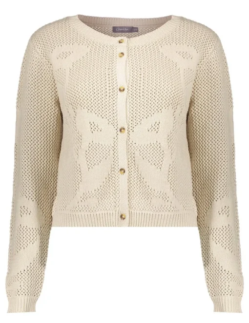 Geisha gebreid vest 54039-14 Beige Outlet