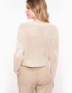 Geisha gebreid vest 54039-14 Beige Outlet