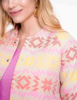 Geisha gebreid vest 55129-20 Roze New