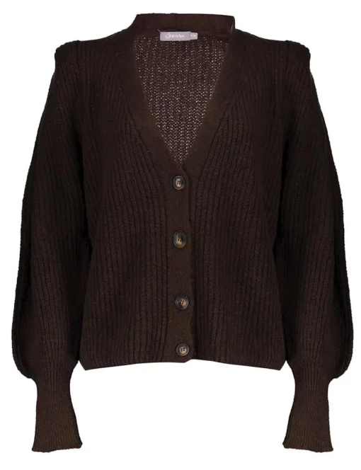 Geisha gebreid vest 24572-70 Bruin Sale